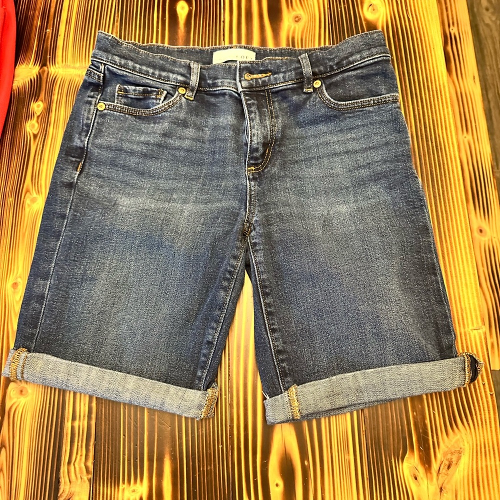 Loft denim Bermuda shorts